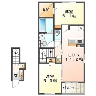 清和苑【2階】の間取り