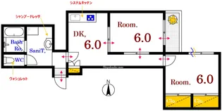 広島県広島市中区舟入中町【マンション】の間取り