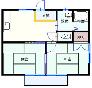 ベルハイツII【2階】の間取り