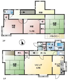 埼玉県比企郡嵐山町大字廣野【一戸建】の間取り