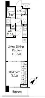 Brillia ist 三軒茶屋 アイビーテラス【4階】の間取り