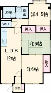 シャルマン大島II【1階】の間取り