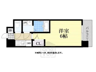 エスリード弁天町グランツ【3階】の間取り