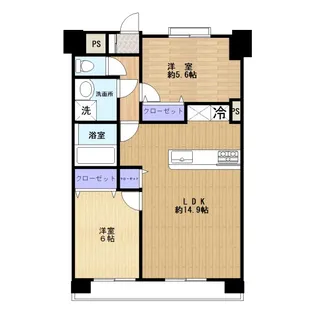 ライオンズマンション草加高砂【6階】の間取り