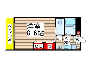 カサベルデ新検見川3【3階】の間取り