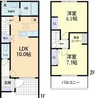 Eclat(エクラ)【1階】の間取り