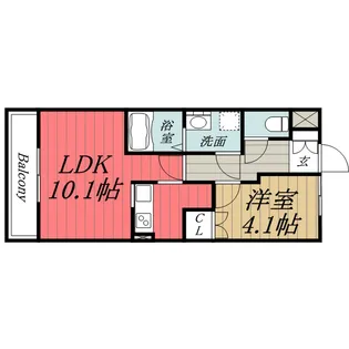 千葉県東金市堀上【アパート】の間取り