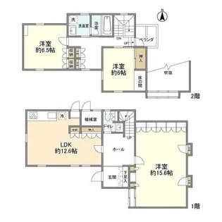 東京都練馬区富士見台2【一戸建】の間取り