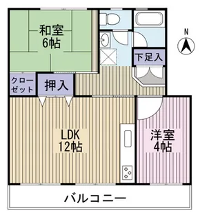 高洲二丁目住宅【3階】の間取り