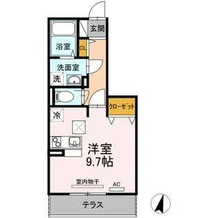 広島県福山市入船町2【アパート】の間取り