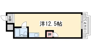 1DKの間取り画像