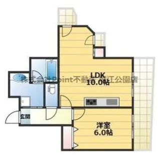 エマーブルなんば【10階】の間取り