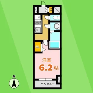 プレサンス岐阜ゼクシス【8階】の間取り