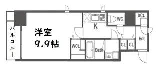 セイル淀屋橋【3階】の間取り