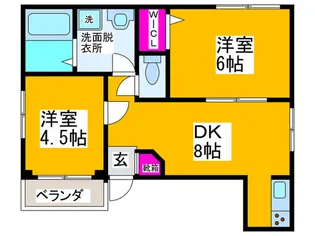 ロージュマンK【2階】の間取り