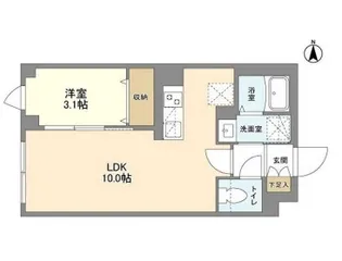 東京都世田谷区北沢5【マンション】の間取り
