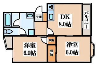 グロリアスレジダンス【3階】の間取り