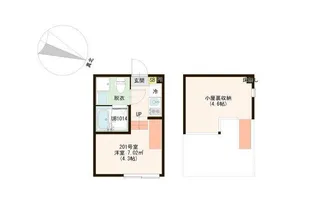 東京都江戸川区南篠崎町4【アパート】の間取り