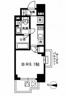 レジディア新宿イーストIII【10階】の間取り