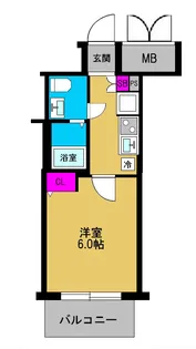 ラシュレエグゼ天王寺【3階】の間取り
