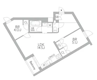 GranDuo梅ヶ丘【2階】の間取り
