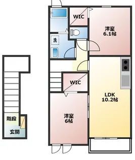 ユーズスマイル【1階】の間取り