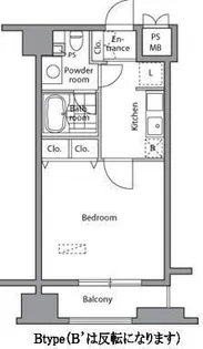 ピアネッタ汐留【3階】の間取り
