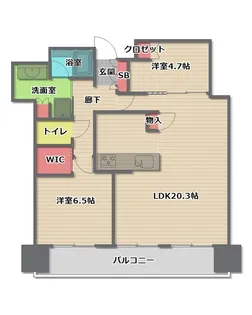 ザ・パークハウス中之島タワー【31階】の間取り