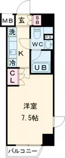 東京都新宿区若松町【マンション】の間取り