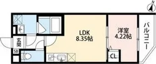 ウィズダムヒル新高【3階】の間取り
