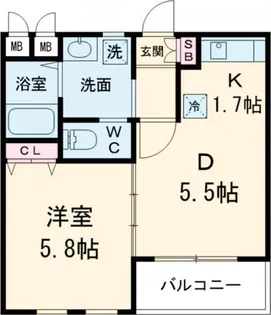 epicせいせき【1階】の間取り