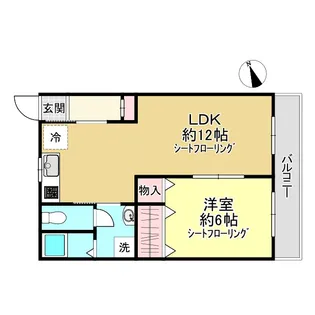 ナチュレ武蔵野【1階】の間取り