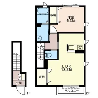 コクーンテラス井の頭1号棟201【2階】の間取り