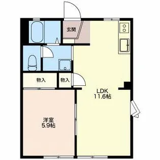 イーストビレッジ109 A棟【1階】の間取り