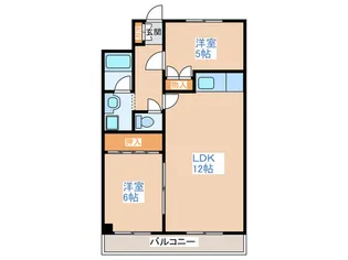 信和リッチ【4階】の間取り