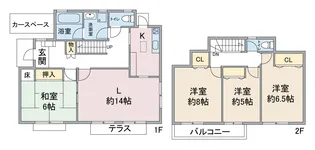 神奈川県横浜市保土ヶ谷区境木本町【一戸建】の間取り