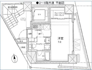 1Kの間取り画像