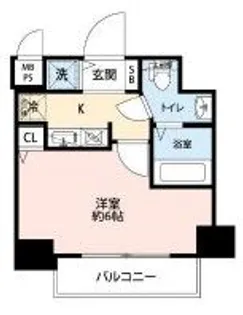 ロイヤルアメニティー西戸山【6階】の間取り