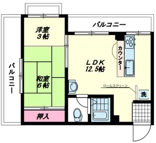 アイヴィ・ビルデンス【5階】の間取り