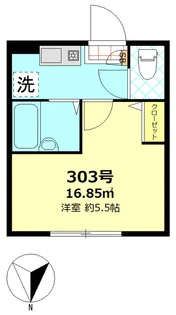 タックフォレスト四ツ木【3階】の間取り