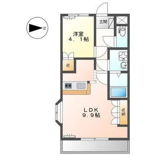 シェルルメゾン【1階】の間取り
