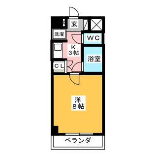 笠寺ハウス【4階】の間取り