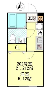 CFジオーレ町屋【2階】の間取り
