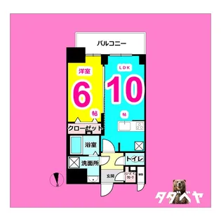 S-RESIDENCE古出来一丁目【2階】の間取り