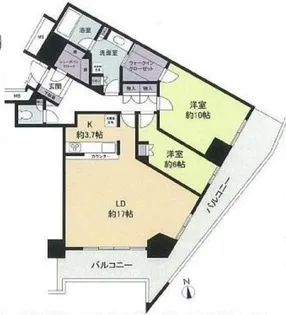 キャピタルマークタワー【35階】の間取り