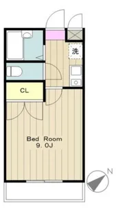 アムール矢部【1階】の間取り