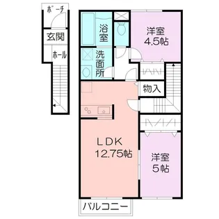 PRENDRE TWO(プランドールツー)【2階】の間取り