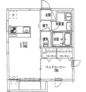 セジュール三和【1階】の間取り