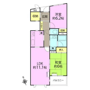 日吉A-2【2階】の間取り