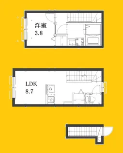 東京都目黒区八雲2【アパート】の間取り